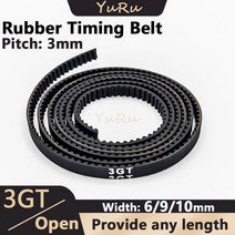 컨베이어 벨트 컨베어 롤러 콘베어 고무 오픈 타이밍 폭 피치 모든 길이의 제공 동기식, 10mm, 1m