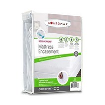 649482 Guardmax Queen Mattress Protector Cover Zippered 100 Waterproof Bed Bug Encasement Soft Hypoa