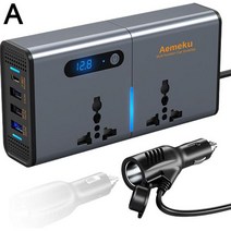 정현파 인버터 변압기 차량용 전원 컨버터 어댑터 C타입 USB 충전기 액세서리 200W 12V 220V 110V, [01] A