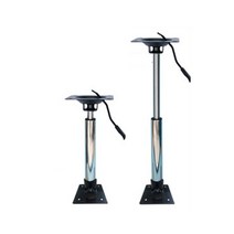 보트 의자 요트 해양 회전식 선박 고무 낚시 높이조절 모터 선장 접이식 폴딩 야외, 리프트 알루미늄 베이스(56-81cm)