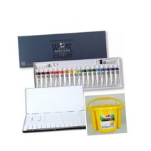 신한화구] 신한수채화물감 12ml 20색/미광20칸팔레트/더존물통/옵션택, 12ml 20색