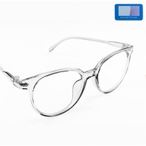 투명 뿔테 남자 여자 블루라이트 차단 안경 + 블루라이트 검사키트