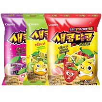 크라운 새콤달콤 200g 딸기 포도 복숭아 키위 레모네이드 대용량 캔디, 새콤달콤 200g 포도 복숭아, 1개