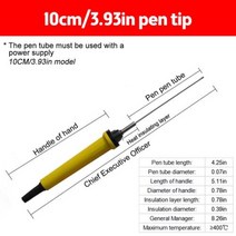 스티로폼절단기 커팅와이어 스티로폼열선 다이-컷 머신 스테인레스 스틸 거품 커터 펜 510152025 전동 폴리스티렌 절단기 휴대용 스티로폼 절단 도구, US 10cm
