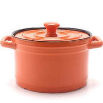 더치오븐 주물 삼각대 부엌 요리를 위한 고전적인 조상 내구성 다채로운 에나멜 냄비 무쇠, 협력사, 주황색, 3.6리터