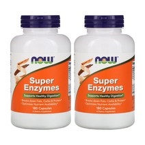 나우푸드 수퍼 효소 180캡슐 브로멜라인 판크레아틴 프로테아제 2개