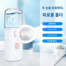 휴대용 얼굴 분무기 미스트 눈피로 안구 코 건조 스프레이 충전식, 간이백윤안기