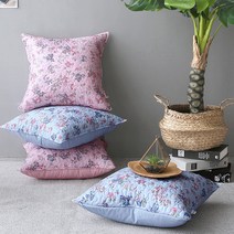 아망떼 메이지 퀼팅 양면 쿠션커버/쿠션커버+솜, 쿠션커버_핑크