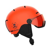 살로몬(SALOMON) 스키 헬멧 스노우보드 GROM VISOR (그롬바이저) SL, 불꽃, 엘