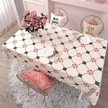 JINGHENG 보 식탁 덮개 비닐 PVC 딸기 방수 커버 북유럽, 90 x 137cm, 선택F