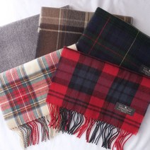 런던 체크 머플러 쁘띠 목도리 미니 슬림 헤링본 타탄체크 남여공용 커플