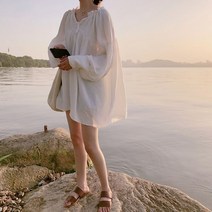 가재울유통 순수한느낌 여리여리핏 볼륨 여신룩 20대 블라우스 귀여운 여자 대학생 로맨틱룩 574950-9-40596ea