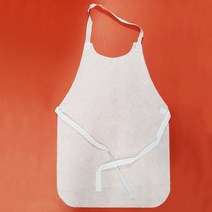 김장용 부직포 DIY 앞치마 일회용 흰색 꾸미기, 두꺼운 부직포 앞치마 흰색