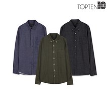 탑텐 남성 플란넬 버튼다운카라 셔츠