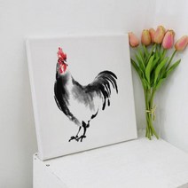 [바보사랑] 캔버스액자30x30_풍수에좋은닭그림, 타입선택:이미지3