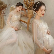 원피스 스튜디오 사진 셀프만삭 만삭 촬영 드레스