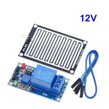 강우센서 우적센서 레인샌서 레인센서 모듈 ARDUINO 로봇 래인 샌서 레인 센서 물 빗방울 감지 모듈 빗방울 빗물감지 눈 우천 습도 arduino 릴레이 제어 빗 59, 12-릴레이 센서, 1개
