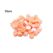 자동차 미니 광택기 무선 샌딩기 1인용 25mm 50pcs 스폰지 버핑 연마 패드 왁싱 버퍼 도구 거친 amp 중간 앰프 자동차 광택제에 잘 맞는, 협력사, 주황색