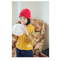 [엠버앤비엔]메이니 니트베스트 강서NC백화점 피치스 아동복 자매룩 형제룩 남아 여아 모두 착용가능 부드러운 원단감 앞면 패치 포인트
