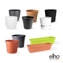 데팡스 엘호 인테리어화분 거실 텃밭 분갈이화분 플라스틱 화분, 브뤼셀 18cm앤트러사이트 깔망