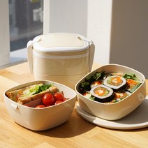 플라팜 캔디 도시락통 2단 나들이 도시락통 직장인도시락통, 민트, 1개
