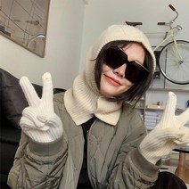 메이스 니트 바라클라바 넥워머 겨울 목토시 골프 후드 발라클라바 방한 마스크