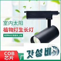 등 풀스펙트럼 원예 꽃집 다육보광등 벽 레일등, 20w [블랙 ]4000K