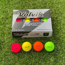 볼빅 골프공 플라이온 2피스 12구 컬러골프공