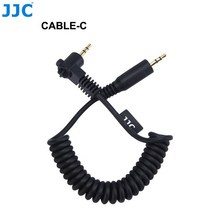 카메라 릴리즈 원격 연결 코드 셔터 릴리스 케이블 어댑터 850D T8i 1D 마크 II 6D 5D 7D, CABLE-C, 02 CABLE-C