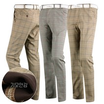 마스터베어 남성용 체크 타이틀 기모 골프바지 MS20WV098