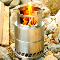 우드스토브 강력화력 스테인레스 캠핑 장작 화로대 20, 본품 + 전용파우치세트