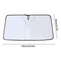 자동차 앞 유리 차양 트럭 및 suv에 대 한 UV 광선에 내구성 선 바이저 태양 열 보호 호환, 01 large
