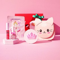 [피치앤드] 어린이화장품 선물세트 I+고양이크로스백+포장세트, 1set