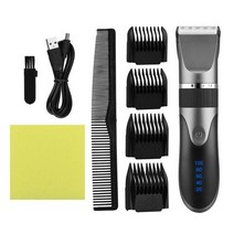 LED 스크린을 가진 새로운 모델 전기 머리 깎기 트리머 빨 재충전용 남자 머리 절단기 무선 머리 커트 면도기, 회색, 하나