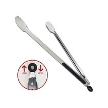 스테인레스 42cm 대형 숯집게 BBQ 고기집게 캠핑필수템