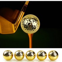 KOFULL 프리미엄 골드 골프공 금골프공 첫필드 홀인원 기념 선물용 골프공, 1개입