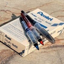 펜텔 수성펜 Tradio stylo TRJ50 리필심 MLJ20 1다스 블랙, 1개, 색상