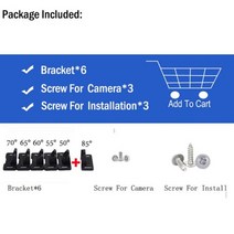 가성비 블랙박스 자동차 후방 카메라 장착 브래킷 VW Golf 7 파사트 Mercedes BMW 캠리 Skoda 기아 Honda Civic Fiat Vehicle Reverse C, 6 Angle Brackets