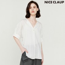 [나이스크랍] 나이스클랍 노카라 스트라이프 셔츠 N212MWB532