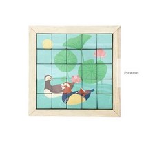 우드타일 티코스터 민화 만들기 재료 키트 초등저 방과후학습 미술준비물 DIY, 원앙