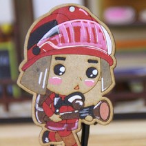 (직업시리즈)소방관 우드 팬시우드 수업용 diy