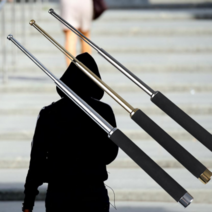 호신용 삼단봉 3단 티타늄 손잡이 65cm, 3단 실버봉(65cm), 1개