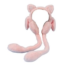 접이식 움직이는 귀마개 움직이는 고양이 귀 귀에 귀를 지어 겨울 귀 보호 용품