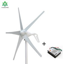 ac12v 24v 풍력 터빈 발전기 400w 소형 미니 풍차 바람 356 블레이드 컨트롤러 해양 라이트 랜드용 충전 생성기, 협력사, ac24v 본체, 5 흰색 블레이드