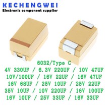 탄탈륨 커패시터 C 226 686 106 337 227 476 10UF 미크로포맷 107 220UF 4V 330 V 10V 16V 25 35V C6032 개, 10 C 16V 68UF 686