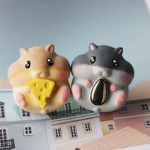수제몰드 - 햄스터 2D (선택) 실리콘몰드, 해바라기씨 햄스터 + 치즈 햄스터