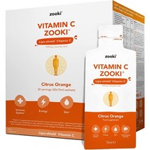 유어 쥬키 1000Mg 비타민 C 시트러스 오렌지 Sachets 30입 YourZooki 1000mg 450ml, 1개