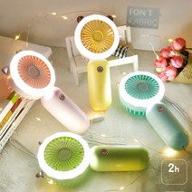 선풍기 휴대용 탁상용 충전기 핸드형 핸디형 휴대용 미니 팬 usb 충전식 팬 야간 조명 만화 미니 음소거 야외 휴대용 벨트 여름 작은 포켓 팬 도매, 분홍색