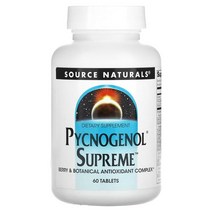 소스 네츄럴 피크노제롤 슈프림 60정 Pycnogenol Supreme Source Naturals Pycnogenol
