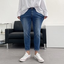 어둑 빅사이즈 사계절 빈티지 본딩 스판 데님팬츠 (7color)